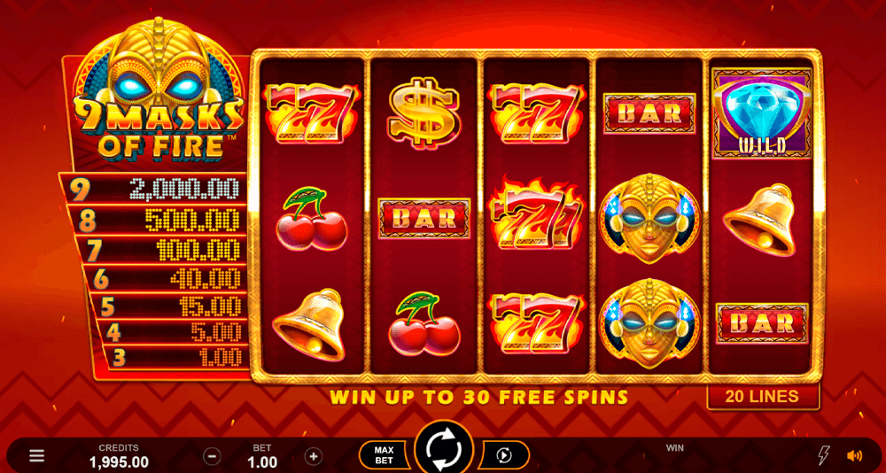 9 Masks Of Fire Bonuses
