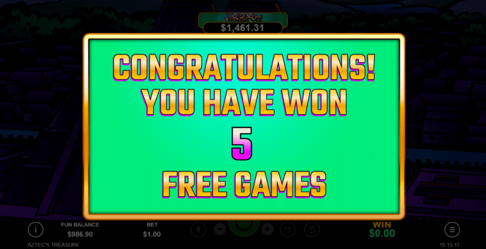 Aztec’s Treasure Bonuses